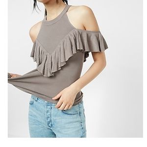 Off the Shoulder Black Sweater Top